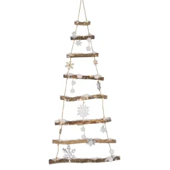 KAEMINGK Decorazioni E Oggetti Natalizi|Oggetti Decorativi E Illuminati-Abete in legno ramo illuminato Neve e fiocchi di neve a pile