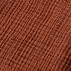 Accappatoio da bagno in garza di cotone L/XL Gaïa Terracotta