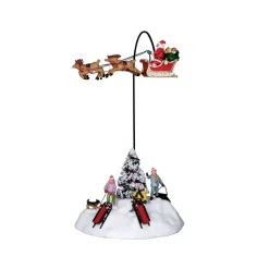 LEMAX Villagio Di Natale Lemax-Accessorio animato (H33 cm) Babbo Natale volante
