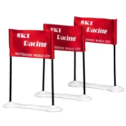 LEMAX Villagio Di Natale Lemax-Accessorio (H9 cm) Bandiere da gara di sci Racing Net