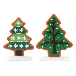 LEMAX Villagio Di Natale Lemax-Accessorio (H6 cm) Set di 2 alberi Biscotto dolce