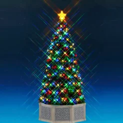 LEMAX Villagio Di Natale Lemax-Accessorio luminoso e musicale (H39 cm) albero di Natale Bluetooth