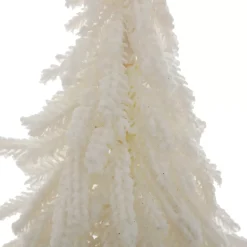 JJA Decorazioni E Oggetti Natalizi-Albero decorativo in juta (H27 cm) Innevato