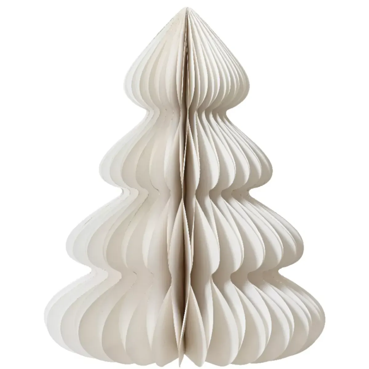 KAEMINGK Decorazioni E Oggetti Natalizi-Albero di carta da posizionare (H90 cm) Chiusura Magnetica Bianca