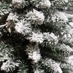 EMINZA Albero Di Natale Artificiale-Albero di Natale artificiale Narrow Alt. 180 cm Verde innevato
