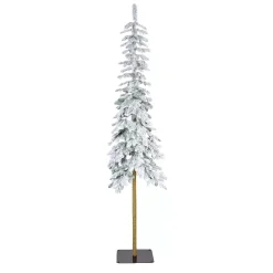 EMINZA Albero Di Natale Artificiale-Albero di Natale artificiale Alpine Alt. 180 cm Verde innevato