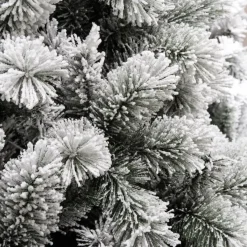 EMINZA Albero Di Natale Artificiale|Alberi Di Natale Grande Dimensione-Albero di Natale artificiale Edmonton Alt. 210 cm Verde innevato