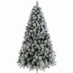 EMINZA Albero Di Natale Artificiale|Alberi Di Natale Grande Dimensione-Albero di Natale artificiale Edmonton Alt. 210 cm Verde innevato