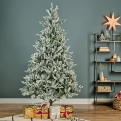 EMINZA Albero Di Natale Artificiale-Albero di Natale artificiale Allix Alt. 180 cm Verde innevato