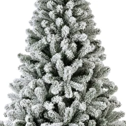 EMINZA Albero Di Natale Artificiale|Alberi Di Natale Grande Dimensione-Albero di Natale artificiale luminoso 640 LED H300 cm King Verde innevato