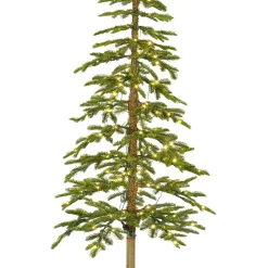 EMINZA Albero Di Natale Artificiale|Alberi Di Natale Grande Dimensione-Albero di Natale artificiale luminoso 250 LED H240 cm Sierra Verde abete