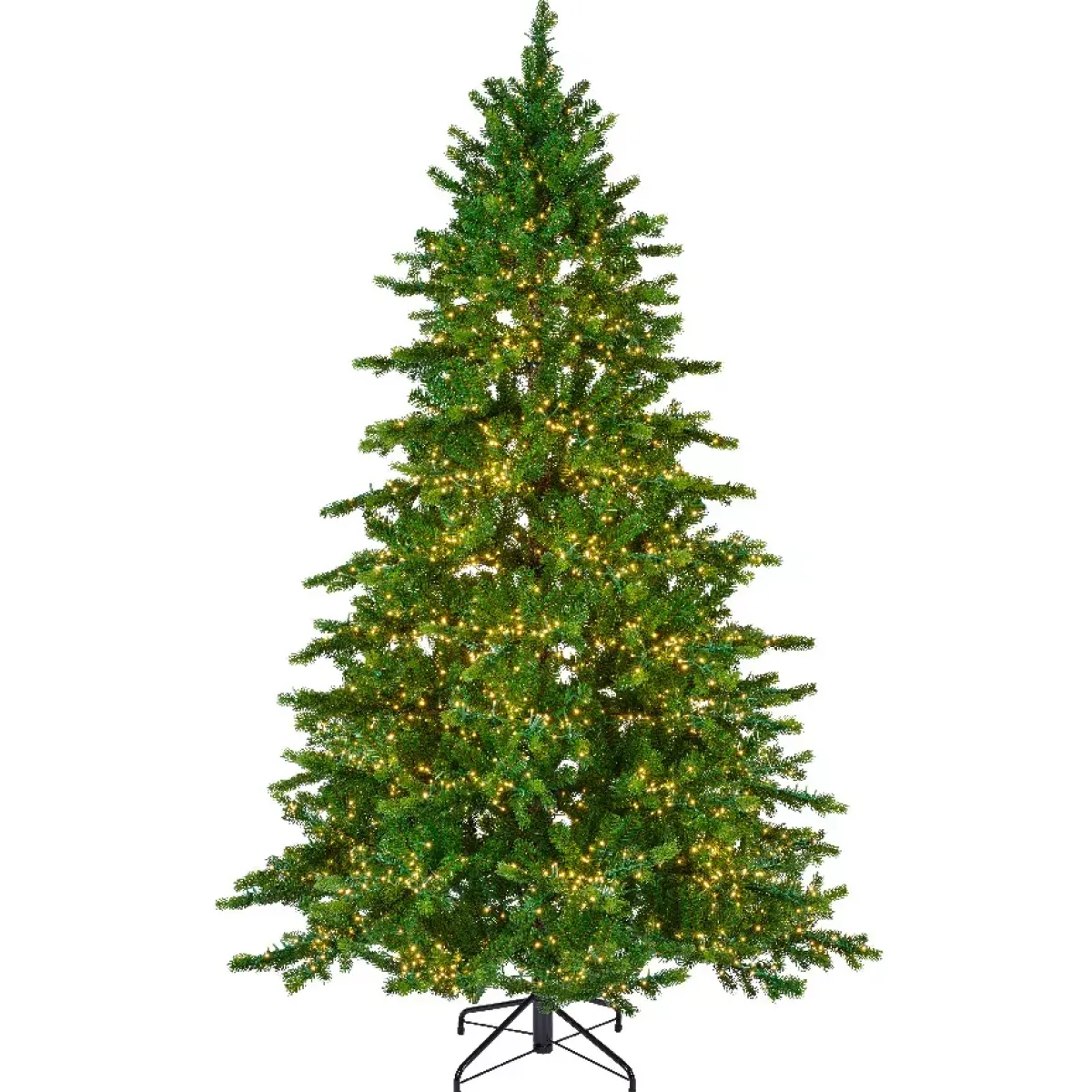 EMINZA Albero Di Natale Artificiale-Albero di Natale artificiale luminoso 3000 LED (H180 cm) Caucasia Nordmann Verde abete