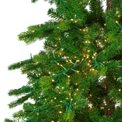 EMINZA Albero Di Natale Artificiale-Albero di Natale artificiale luminoso 3000 LED (H180 cm) Caucasia Nordmann Verde abete
