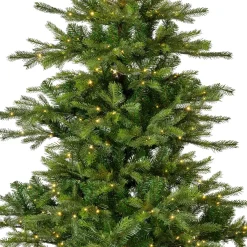 EMINZA Albero Di Natale Artificiale-Albero di Natale artificiale luminoso 250 LED H150 cm Glorious Verde abete
