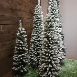 EMINZA Albero Di Natale Artificiale|Alberi Di Natale Grande Dimensione-Albero di Natale artificiale Narrow Alt. 240 cm Verde innevato