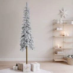 EMINZA Albero Di Natale Artificiale|Alberi Di Natale Grande Dimensione-Albero di Natale artificiale Sierra Alt. 240 cm Verde innevato