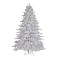 EMINZA Albero Di Natale Artificiale|Alberi Di Natale Grande Dimensione-Albero di Natale artificiale H240 cm Odense Bianco iridescente e glitterato