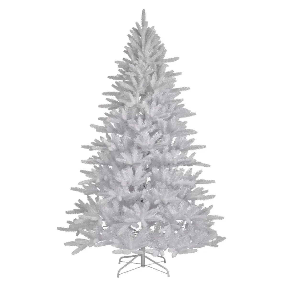 EMINZA Albero Di Natale Artificiale|Alberi Di Natale Grande Dimensione-Albero di Natale artificiale H210 cm Odense Bianco iridescente e glitterato