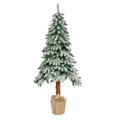 KAEMINGK Albero Di Natale Artificiale|Alberi Di Natale Grande Dimensione-Albero di Natale artificiale H240 cm Tora Verde innevato