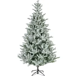 EMINZA Albero Di Natale Artificiale|Alberi Di Natale Grande Dimensione-Albero di Natale artificiale Allix Alt. 298 cm Verde innevato