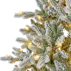 EMINZA Albero Di Natale Artificiale|Alberi Di Natale Grande Dimensione-Albero di Natale artificiale luminoso 560 LED (H240 cm) Allix Verde innevato