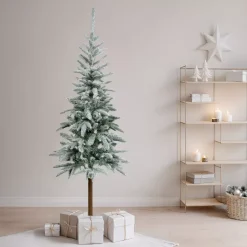 EMINZA Albero Di Natale Artificiale-Albero di Natale artificiale (H180 cm) Glockner Verde innevato