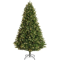EMINZA Albero Di Natale Artificiale-Albero di Natale artificiale luminoso 320 LED H180 cm Barrow Verde abete