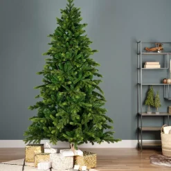 EMINZA Albero Di Natale Artificiale|Alberi Di Natale Grande Dimensione-Albero di Natale artificiale Caucasia Nordmann Alt. 210 cm Verde abete