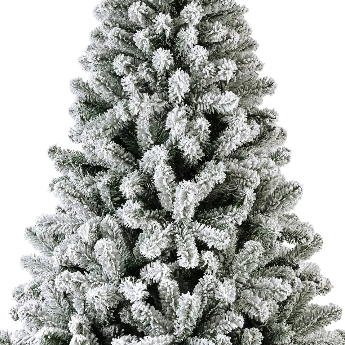 EMINZA Albero Di Natale Artificiale-Albero di Natale artificiale luminoso 260 LED H180 cm King Verde innevato