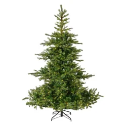 EMINZA Albero Di Natale Artificiale-Albero di Natale artificiale luminoso 400 LED H180 cm Glorious Verde abete
