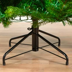 EMINZA Albero Di Natale Artificiale|Alberi Di Natale Grande Dimensione-Albero di Natale artificiale luminoso 4000 LED (H210 cm) Caucasia Nordmann Verde abete