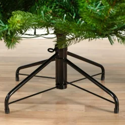 EMINZA Albero Di Natale Artificiale|Alberi Di Natale Grande Dimensione-Albero di Natale artificiale luminoso 5400 LED (H240 cm) Caucasia Nordmann Verde abete