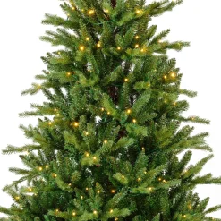 EMINZA Albero Di Natale Artificiale|Alberi Di Natale Grande Dimensione-Albero di Natale artificiale luminoso 740 LED (H270 cm) Allix Verde abete