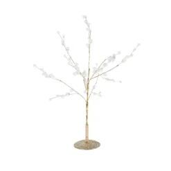 KAEMINGK Centrotavola Natalizi|Decorazioni E Oggetti Natalizi-Albero di Natale da tavolo (H40 cm) Perle madreperlate e glitter