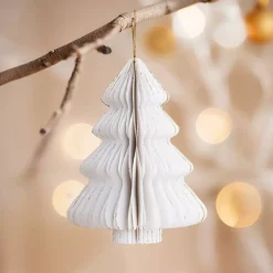 KAEMINGK Addobbi Natalizi|Decorazioni E Oggetti Natalizi-Albero di Natale di carta da appendere (H15 cm) Chiusura Magnetica