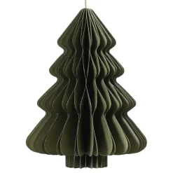 KAEMINGK Addobbi Natalizi|Decorazioni E Oggetti Natalizi-Albero di Natale di carta da appendere (H15 cm) Chiusura Magnetica Verde