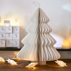 KAEMINGK Decorazioni E Oggetti Natalizi-Albero di Natale di carta da appendere (H40 cm) Chiusura magnetica