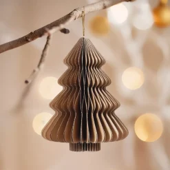 KAEMINGK Addobbi Natalizi|Decorazioni E Oggetti Natalizi-Albero di Natale in carta da appendere (H15 cm) Chiusura Magnetica