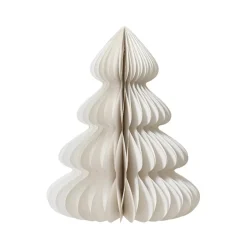 KAEMINGK Decorazioni E Oggetti Natalizi-Albero di Natale in carta da posizionare (H60 cm) Chiusura Magnetica Bianca