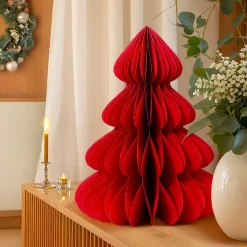 KAEMINGK Decorazioni E Oggetti Natalizi-Albero di Natale in carta da tavolo (H60 cm) Chiusura Magnetica