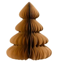 KAEMINGK Decorazioni E Oggetti Natalizi-Albero di Natale in carta da tavolo (H90 cm) Chiusura magnetica Marrone
