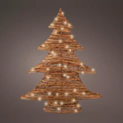 KAEMINGK Decorazioni E Oggetti Natalizi|Oggetti Decorativi E Illuminati-Albero di Natale luminoso a pile 30 LED (H40 cm) Rattan Bianco caldo