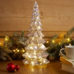 KAEMINGK Decorazioni E Oggetti Natalizi|Oggetti Decorativi E Illuminati-Albero di Natale luminoso con pile 20 LED (H32 cm) Eternel
