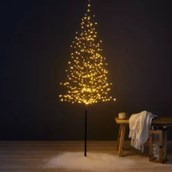 EMINZA Alberi Luminosi|Personaggi E Oggetti Grande Dimensione-Albero luminoso 360 LED (H180 cm) Abete invernale
