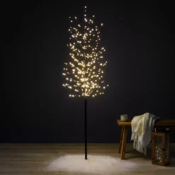 EMINZA Alberi Luminosi|Personaggi E Oggetti Grande Dimensione-Albero luminoso 360 LED (H180 cm) Betulla invernale