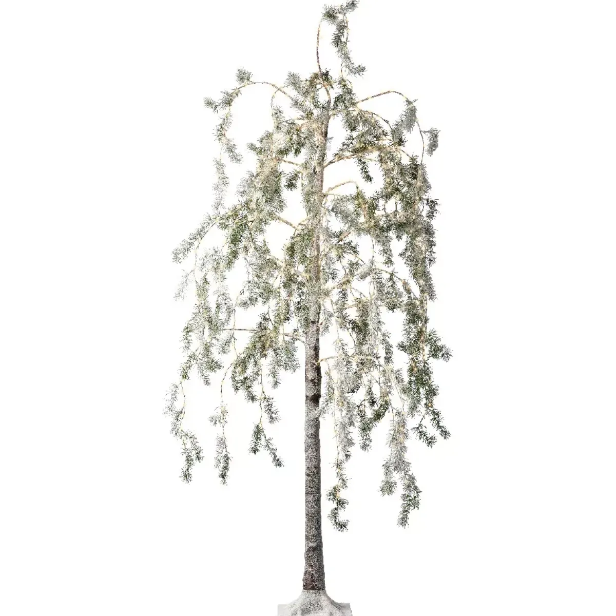 EMINZA Alberi Luminosi-Albero luminoso 600 LED (H180 cm) Betulla innevata
