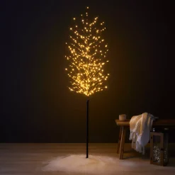 EMINZA Alberi Luminosi|Personaggi E Oggetti Grande Dimensione-Albero luminoso 360 LED (H180 cm) Betulla invernale