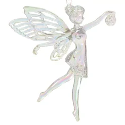 KAEMINGK Addobbi Natalizi-Angelo di Natale da appendere (H11 cm) Féerie iridescente