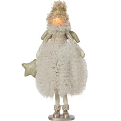 KAEMINGK Babbo Natale Animali E Personaggi-Angelo di Natale in piedi (H43 cm) Stella scandinava Dorata