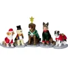 LEMAX Villagio Di Natale Lemax-Animali Cani mascherati